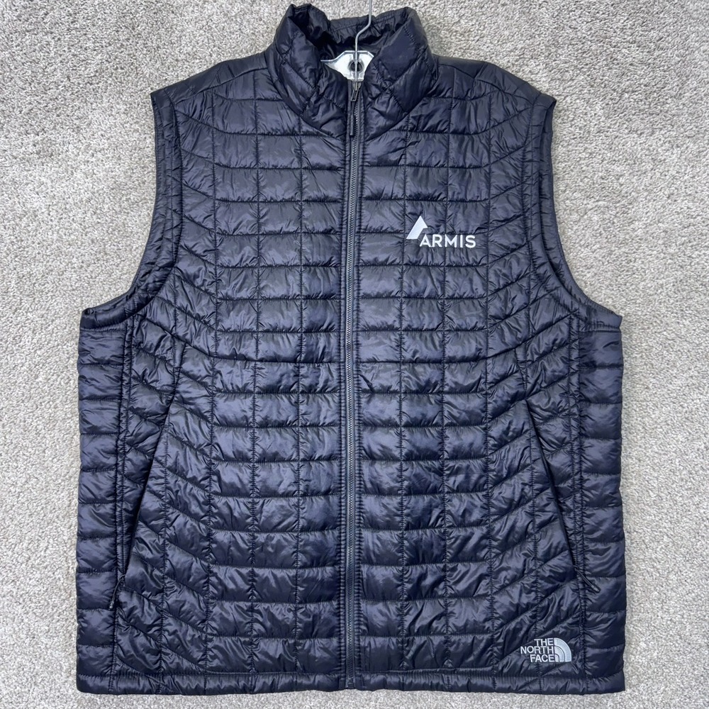 The North Face Vest Mens XL ThermoBall Eco NF0A3LHD Black Quilted EUC